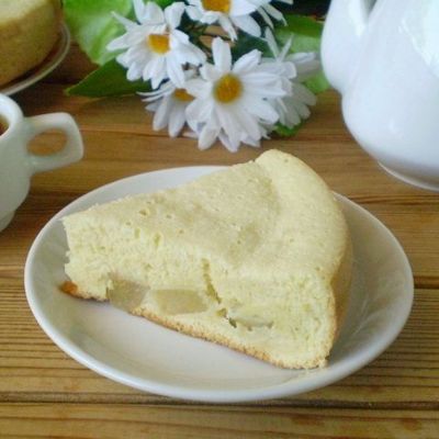 Пирог из бисквитного теста с начинкой