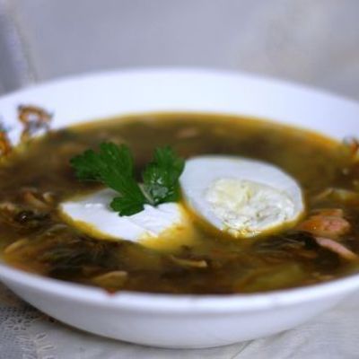 Щавелевый суп с тыквой