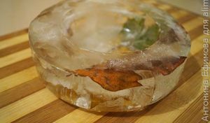 Ледяной подсвечник своими руками
