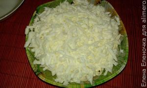 Рецепт салата с мясом, луком и яйцами