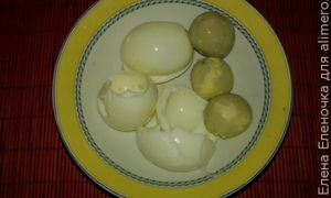 Рецепт салата с мясом, луком и яйцами