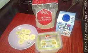 Рецепт пшеничной каши с бананом