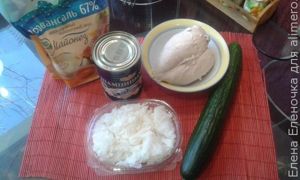 салат-коктейль с морскими гребешками