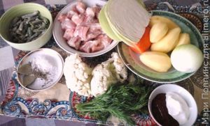 Овощное рагу с мясом в мультиварке