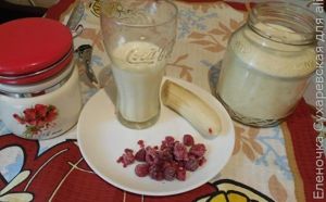 Манка с малиной