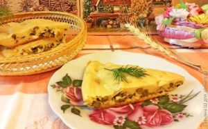 Пирог с зеленым луком рецепт