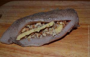 Куриный кармашек, запеченный в беконе