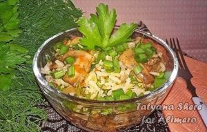 рис с грибами рецепт