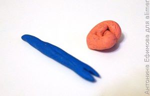 Улитка из пластилина