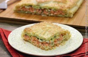 РЫБНАЯ КУЛЕБЯКА С ЛОСОСЕМ
