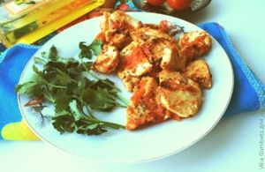 Курица с томатами