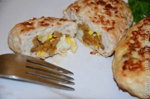 зразы из куриного филе с лисичками