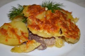 Картофель с мясом по-французски рецепт
