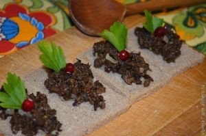 грибная икра рецепт