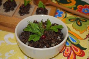 грибная икра рецепт