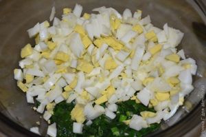 пресные пироги с луком и яйцом рецепт