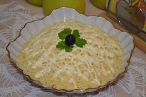 салат сырно-яблочный рецепт