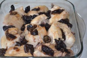 Курица с черносливом в ореховом соусе