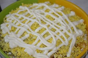 салат с курицей и орехами