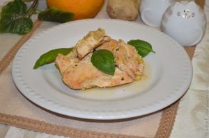 куриная грудка а имбирно-апельсиновом маринаде