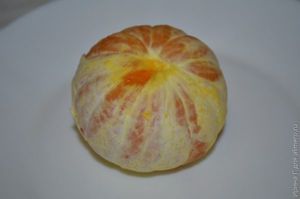 творожный десерт с вишней и мандарином