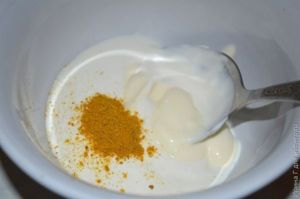 картофельный салат с карри