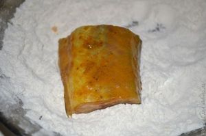 минтай, жареный с карри
