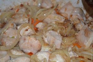 поджарка из куриного филе