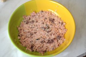 салат из тунца с виноградом
