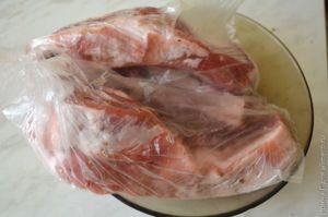Шашлык из свиных ребрышёк в кефире