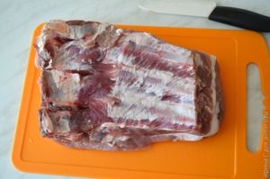 Шашлык из свиных ребрышёк в кефире
