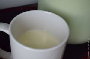 молочный десерт с лесной земляникой
