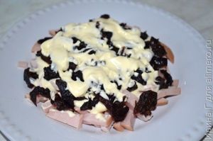 салат с ветчиной и помидорами