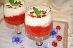 десерт из клубники и ряженки рецепт