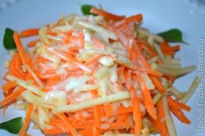 морковно-яблочный салат рецепт