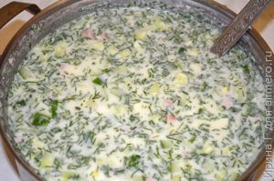окрошка рецепт