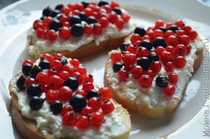 бутерброды с творогом к чаю