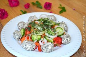 салат с оливковой пастой