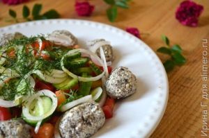 салат с оливковой пастой