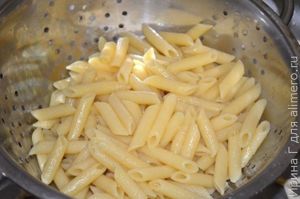макароны с творогом и зеленью