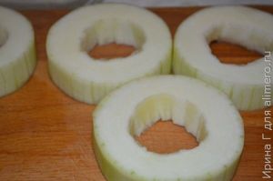 котлетки в кольцах кабачка