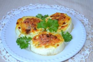 котлетки в кольцах кабачка