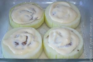 котлетки в кольцах кабачка