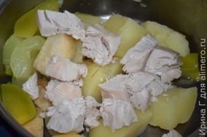 мультиовощное пюре с курицей