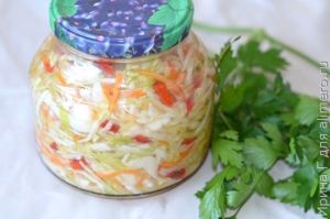 маринованная быстрая капуста