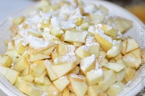 яблочный пирог из пресного теста