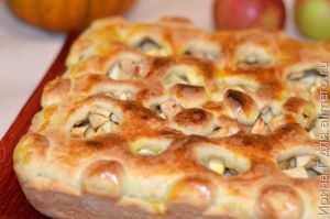 яблочный пирог из пресного теста