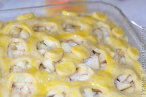 яблочный пирог из пресного теста