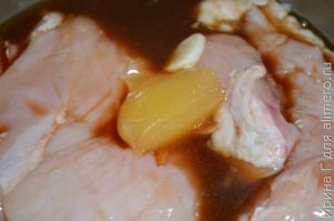 куриное филе в фольге с соевым соусом и медом
