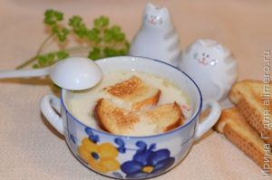 суп-лапша с плавленым сыром